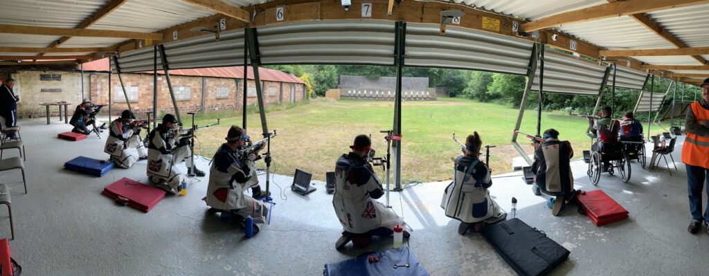 The 3-Position Rifle event of the 2023 Welsh 50Metre Championships taking place on the 50M Range at Tondu Target Shooting Club